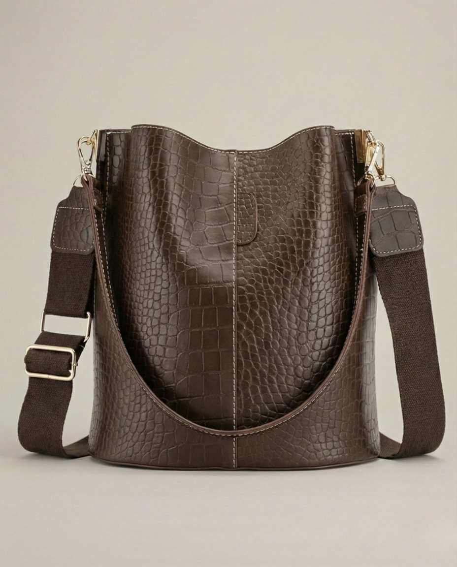 Sac Seau Crocodile Cuir