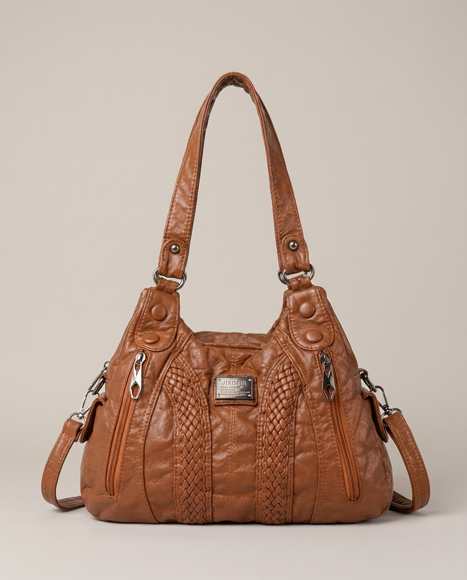 Sac à Main Cuir Marron Vintage