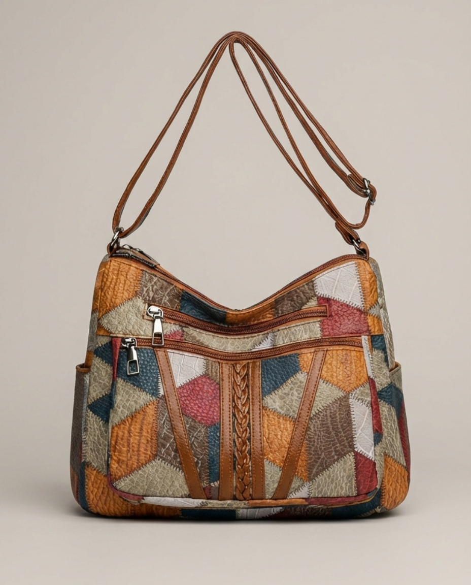Sac Bandoulière Motifs Patchwork