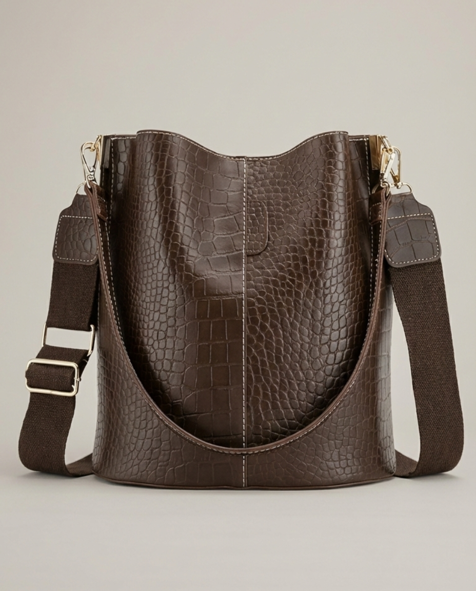 Sac Seau Crocodile Cuir