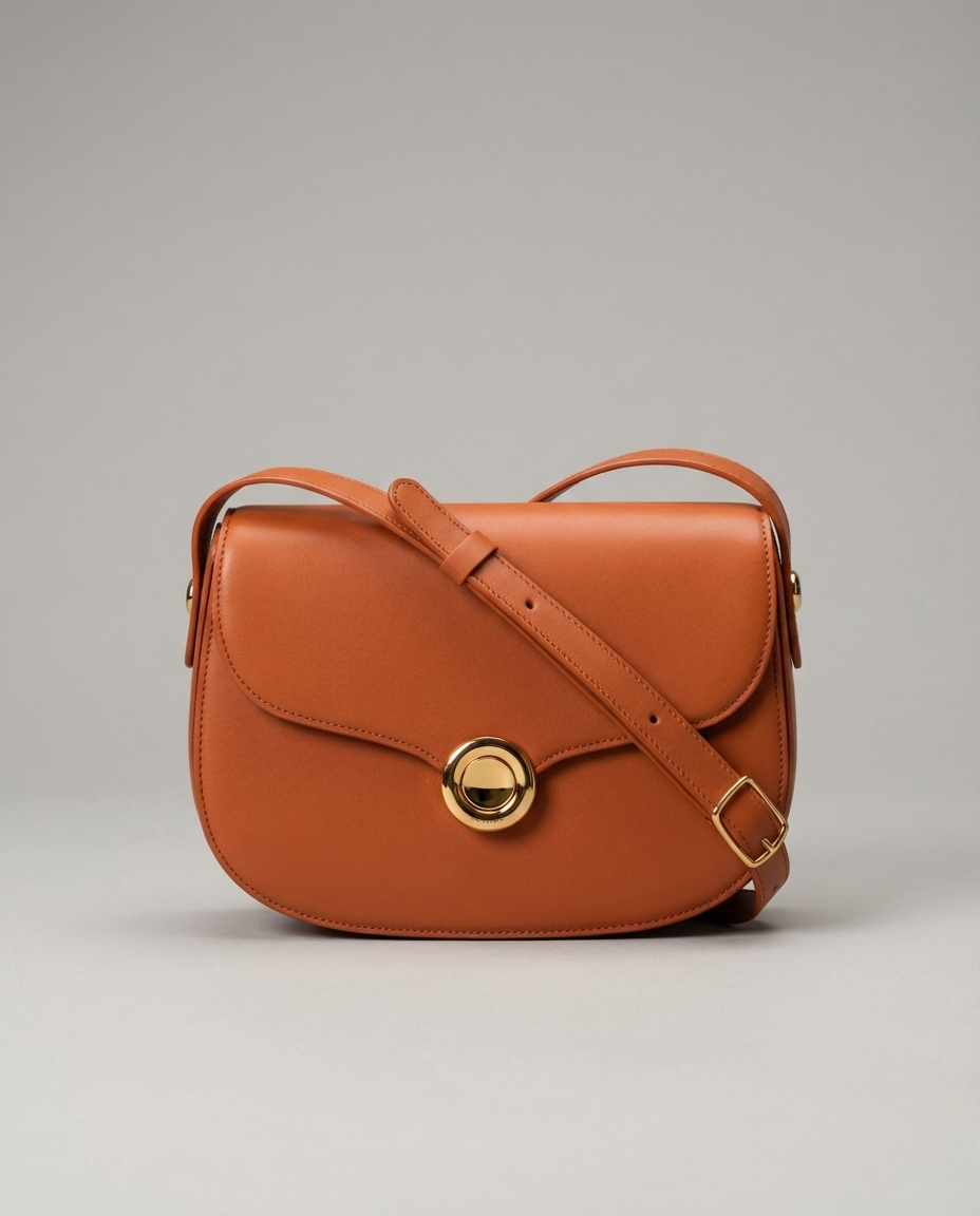 Sac Bandouliere Camel Cuir