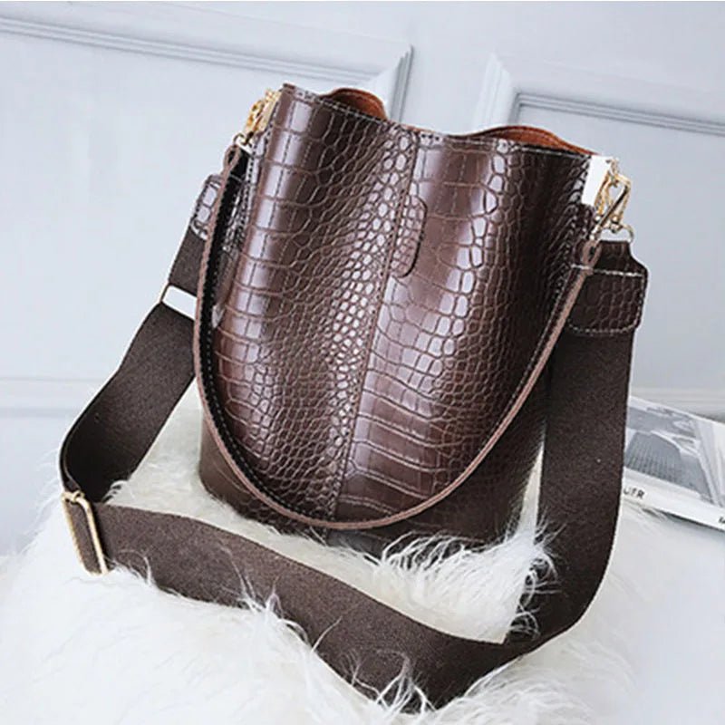 Sac Seau Crocodile Cuir