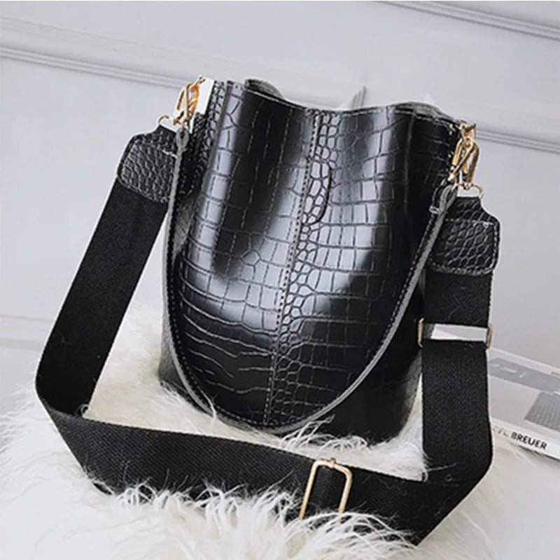 Sac Seau Crocodile Cuir