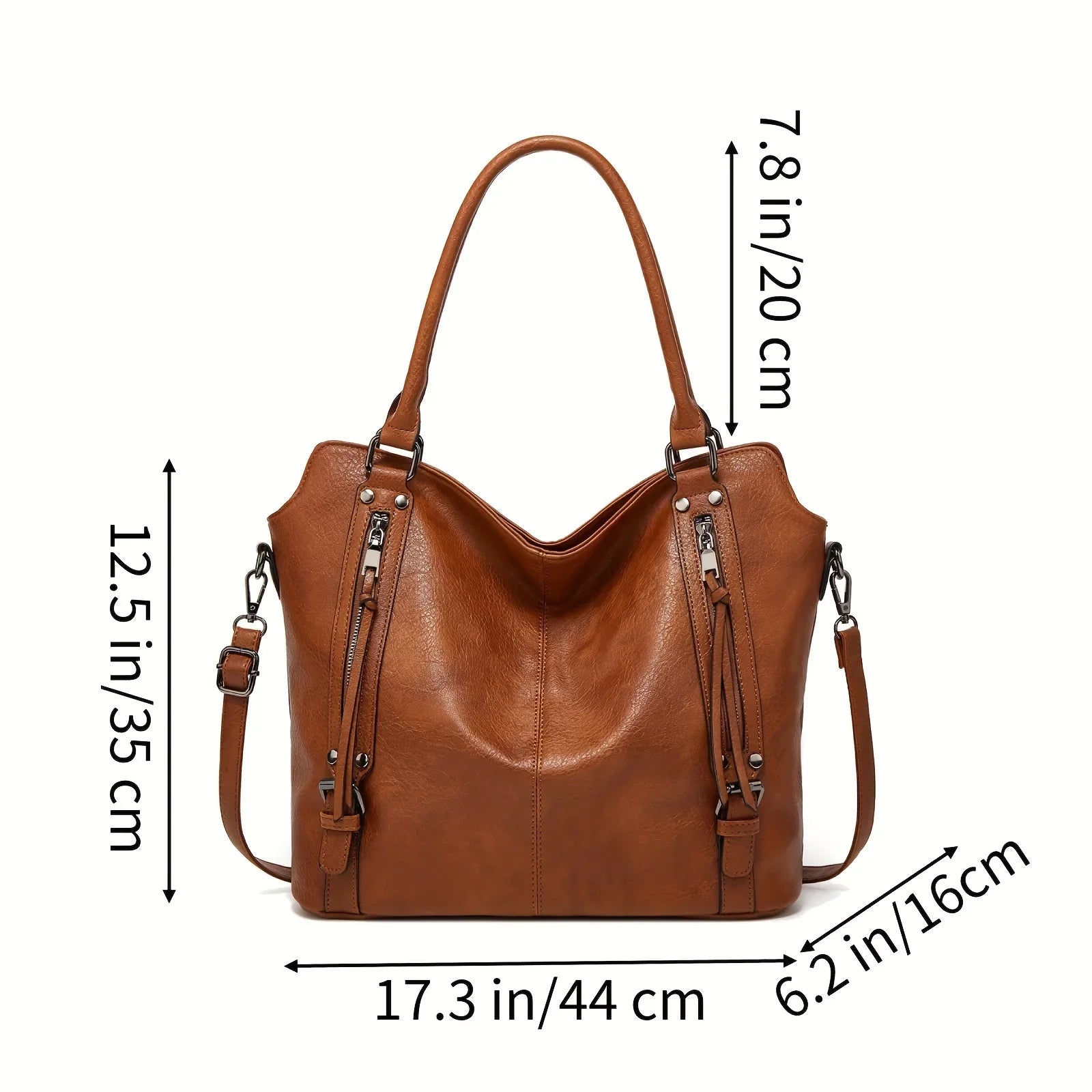 Sac Cabas en Cuir Marron