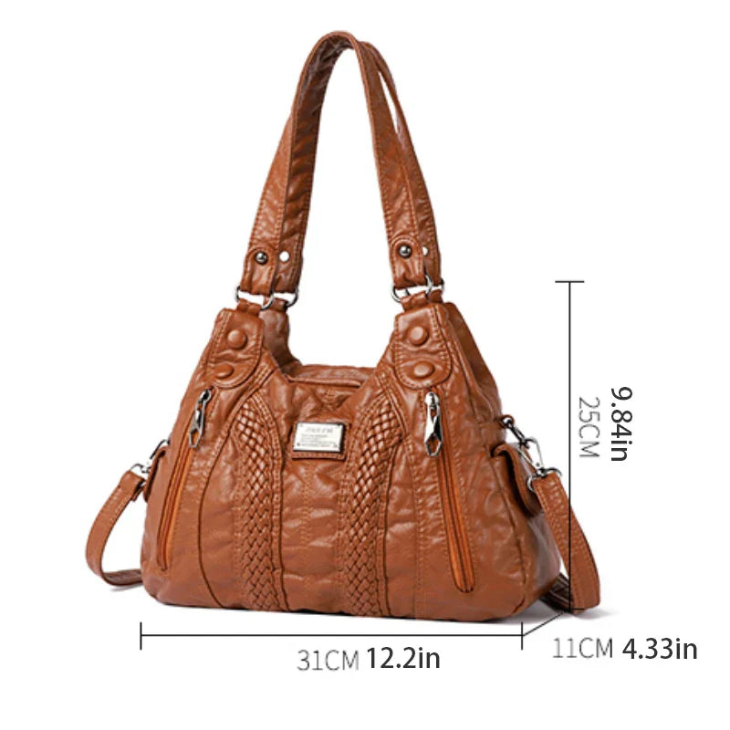 Sac à Main Cuir Marron Vintage