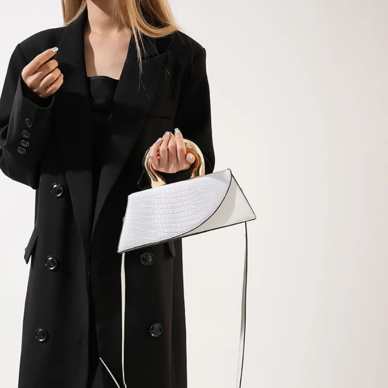 Sac Bandouliere Effet Croco