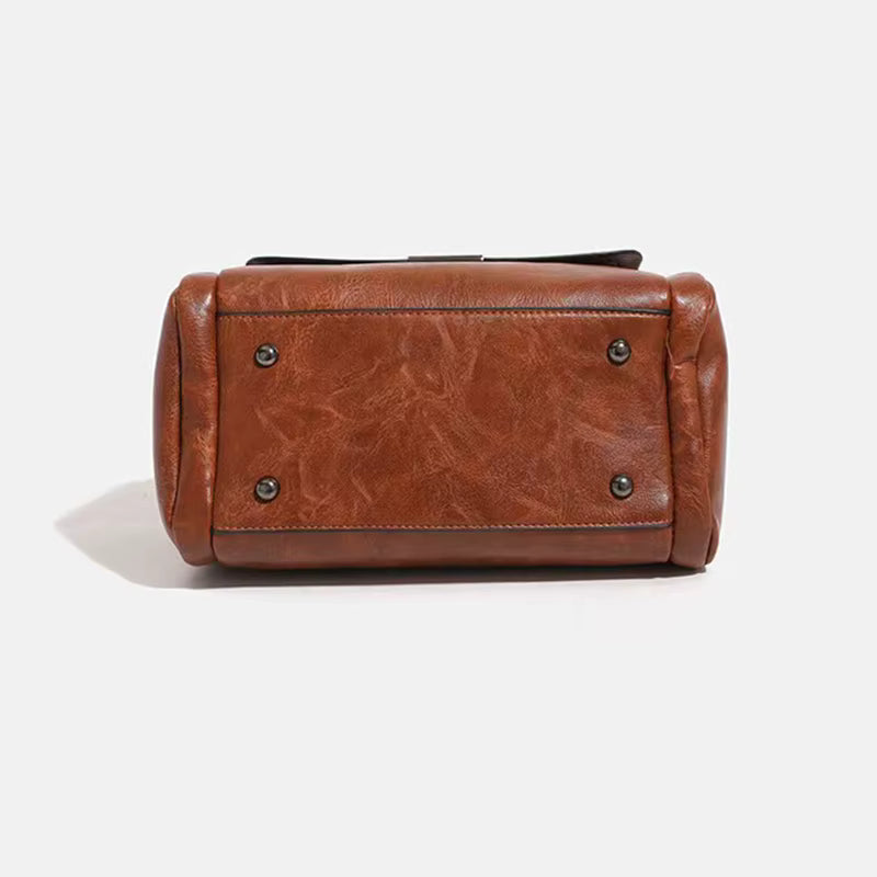 Sac à Main en Cuir avec Pompon