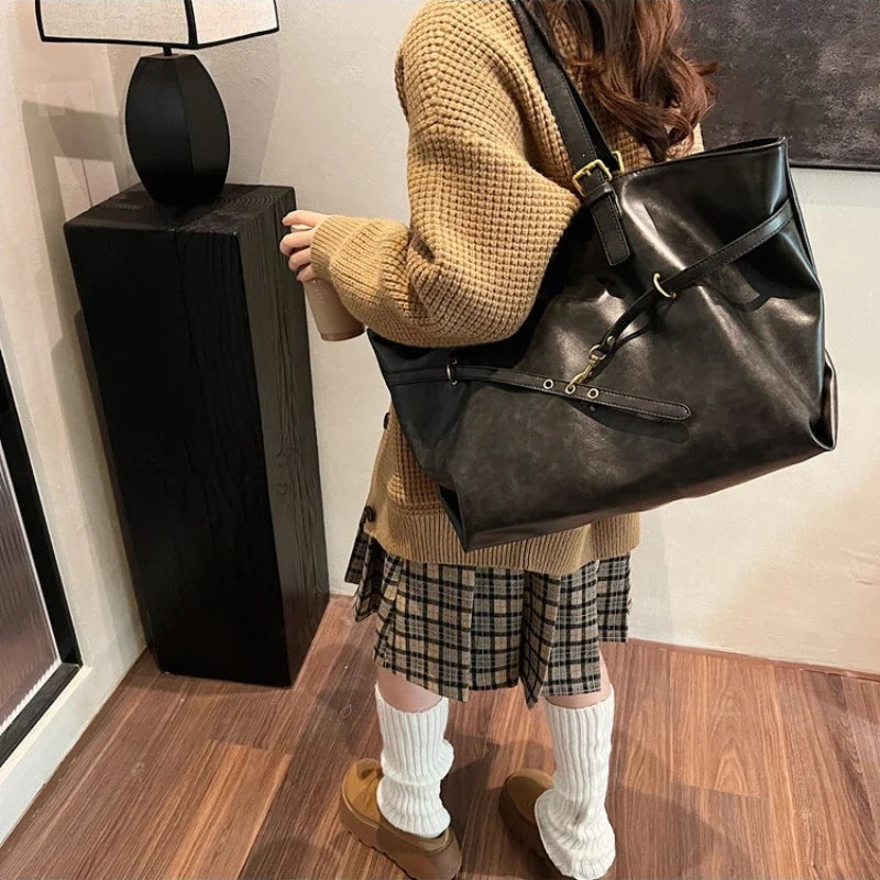 Sac Fourre Tout Souple Cuir