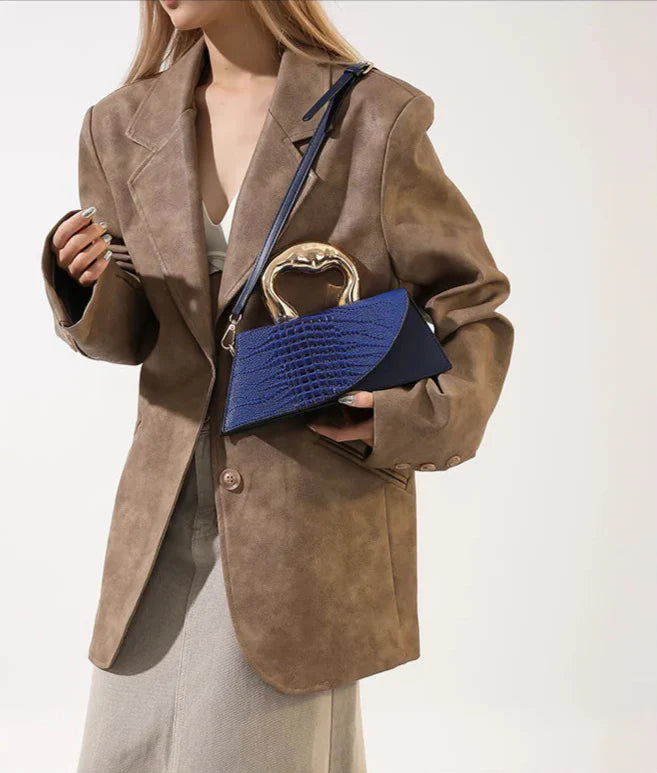 Sac Bandouliere Effet Croco