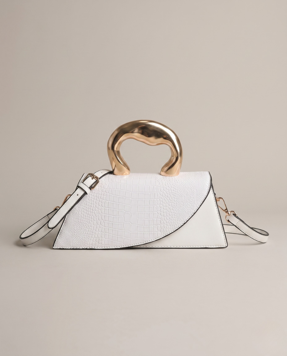 Sac Bandouliere Effet Croco