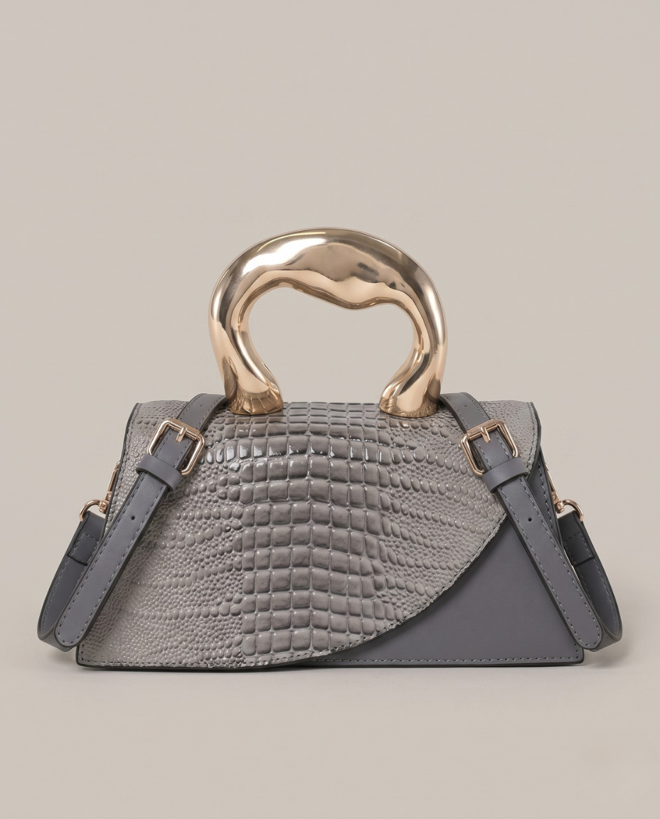 Sac Bandouliere Effet Croco