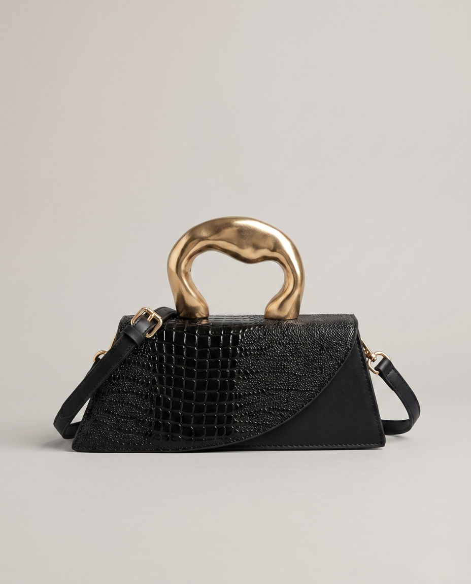 Sac Bandouliere Effet Croco
