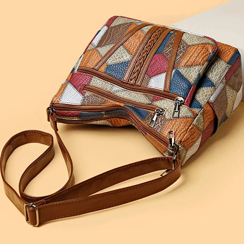 Sac Bandoulière Motifs Patchwork